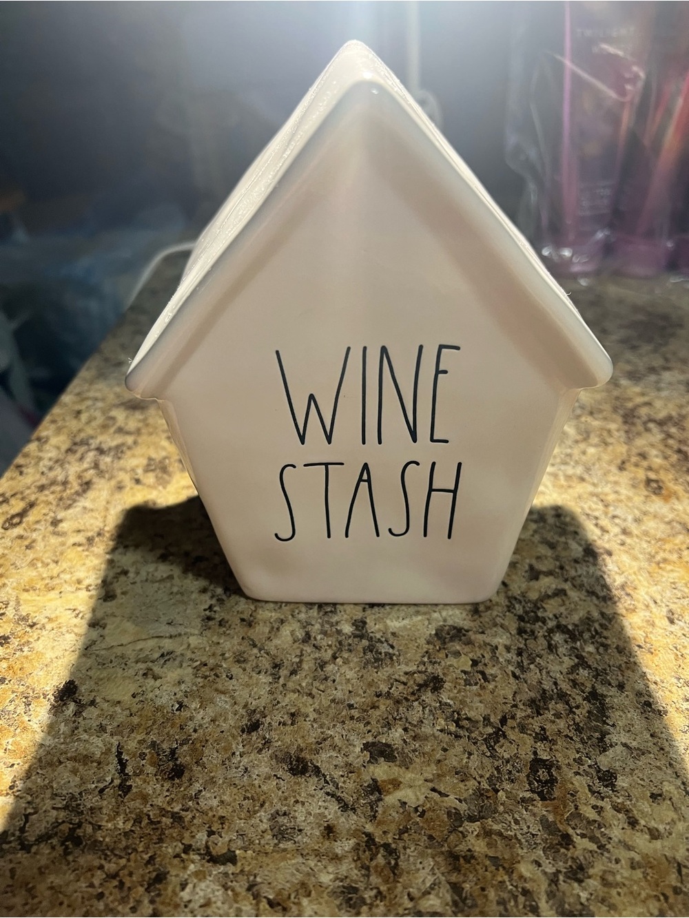 Rae Dunn White Ceramic House Canister